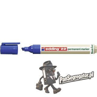 Marker permanentny ekologiczny ścięta końcówka niebieski 22/003/N ED EDDING