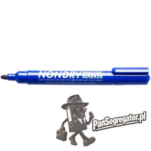 Marker permanentny niebieski okrągły TT5019 Dong-A