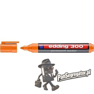 Marker permanentny pomarańczowy okrągła końcówka 300/006/P EDDING
