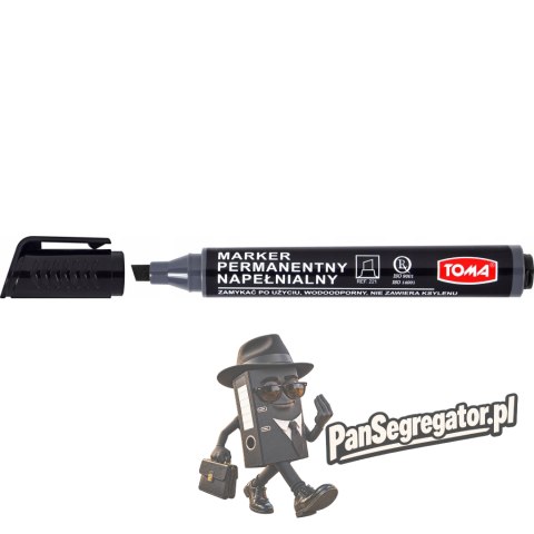 Marker permanentny ścięty czarny ARTLINE TO-221 TOMA