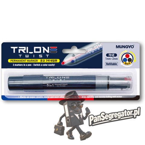 Marker permanentny w piórze 3 kolory w jednym TT8879 MUNGYO