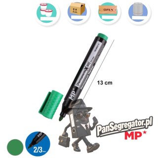 Marker permanentny zielony 2-3mm okrągła końcówka PE486V-S MP Poland