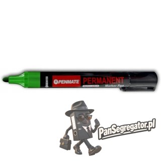 Marker permanentny zielony okrągły TT8611 PENMATE