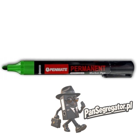 Marker permanentny zielony okrągły TT8611 PENMATE