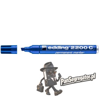 Marker pernamentny 2200/003 ścięty niebieski EDDING