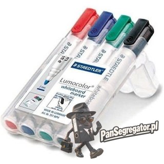 Marker suchościeralny 351 WP4 4szt w etui STAEDTLER