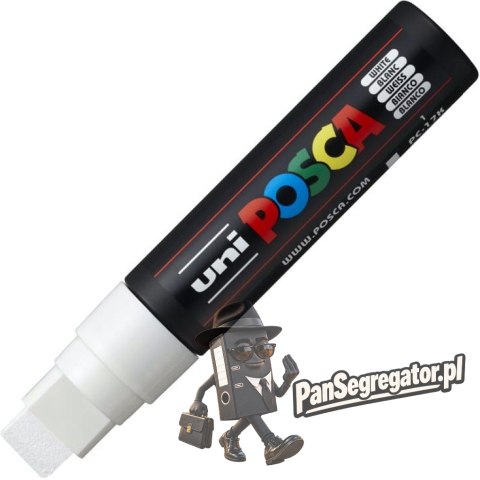 Marker z farbą plakatową Posca PC-17K, biały, Uni