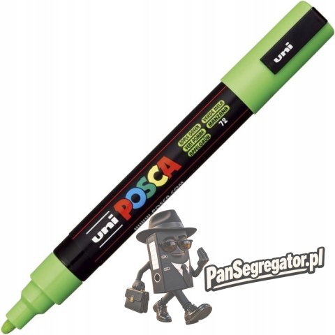 Marker z farbą plakatową UNI Posca PC-5M nr.72 średni zielony