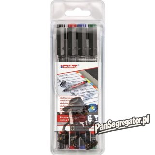 Markery niezmywalne do folii 4 kol. 0,3mm 140S/4S ED EDDING