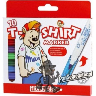Mazaki T-SHIRT MARKER 10kol. FIBRACOLOR do tkanin 391