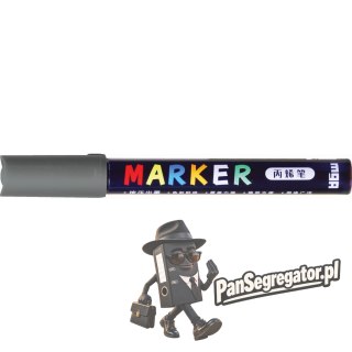 Marker akrylowy 1-2 mm ciemnoszary MG ZPLN6570-8