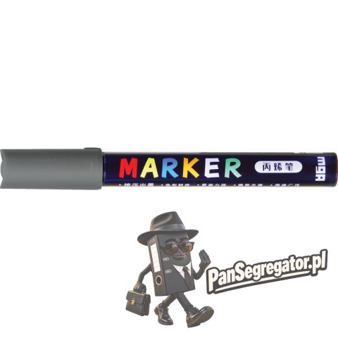 Marker akrylowy 1-2 mm ciemnoszary MG ZPLN6570-8