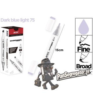 Marker alkoholowy dwustronny DARK BLUE LIGHT PP915-75 ARTIX