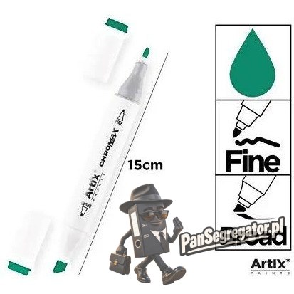 Marker alkoholowy dwustronny FOREST GREEN PP915-50 ARTIX