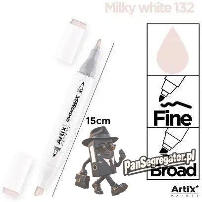 Marker alkoholowy dwustronny MILKY WHITE PP915-19 ARTIX