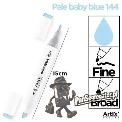 Marker alkoholowy dwustronny PALE BABY BLUE PP915-51 ARTIX