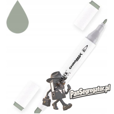 Marker alkoholowy dwustronny SZARY CG4 PP915-112 ARTIX