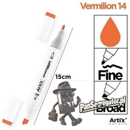 Marker alkoholowy dwustronny VERMILION PP915-14 ARTIX