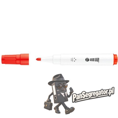 Marker do tablic suchościeralnych i flipchartów MM350 końcówka okrągła czerwony MM350-05 MEMOBE