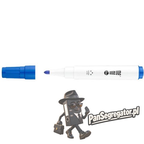 Marker do tablic suchościeralnych i flipchartów MM350 końcówka okrągła niebieski MM350-03 MEMOBE