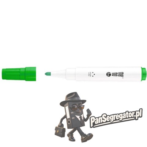 Marker do tablic suchościeralnych i flipchartów MM350 końcówka okrągła zielony MM350-04 MEMOBE