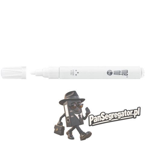 Marker olejowy MM301 końcówka okrągła 2-4mm biały MM301-00 MEMOBE