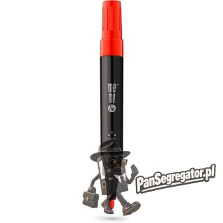 Marker permanentny M200 końcówka okrągła 3mm czerwony MM200-05 MEMOBE