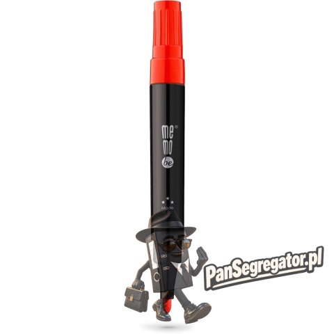 Marker permanentny M200 końcówka okrągła 3mm czerwony MM200-05 MEMOBE