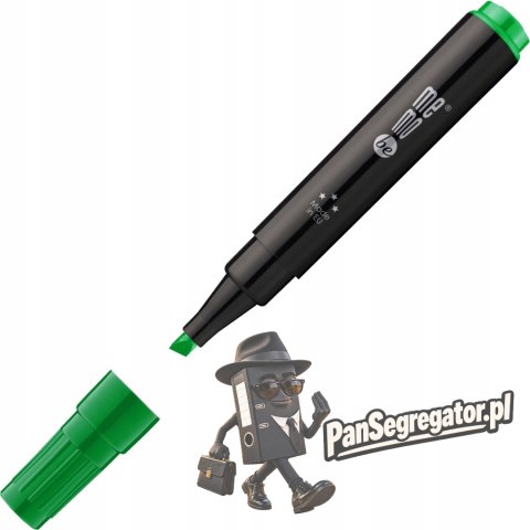 Marker permanentny M201 końcówka ścięta 1-4mm zielony MM201-04 MEMOBE