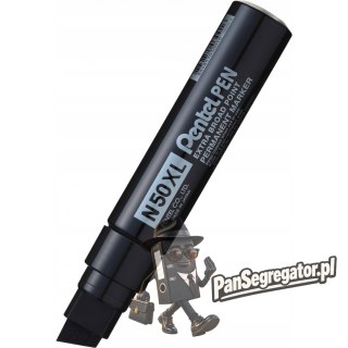Marker permanentny N50XL-A czarny ścięty 8-15,4mm PENTEL