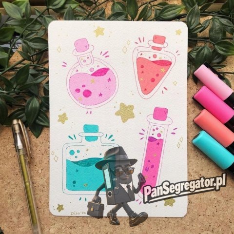 Marker z farbą plakatową Posca PC-8K, biały, Uni