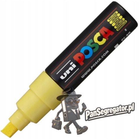 Marker z farbą plakatową Posca PC-8K, żółty, Uni