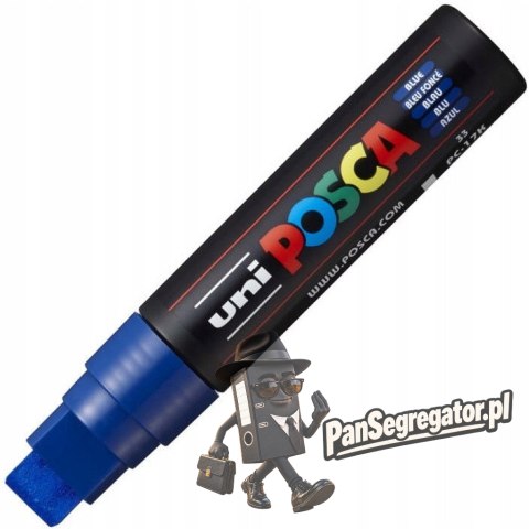 Marker z farbą plakatową UNI Posca PC-17K niebieski