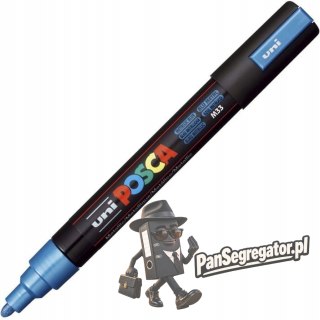 Marker z farbą plakatową UNI Posca PC-5M, nr.33 niebieski