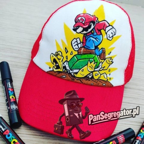 Marker z farbą plakatową UNI Posca PC-5M nr.M15 metallic czerwony