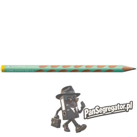 Ołówek EASYgraph Pastel HB zielony L dla leworęcznych 321/15-HB-6 STABILO