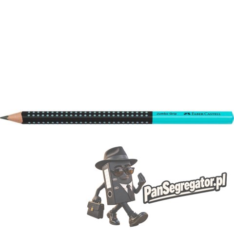 Ołówek JUMBO GRIP TWO TONE czarny/turkusowy 511912 FABER CASTELL