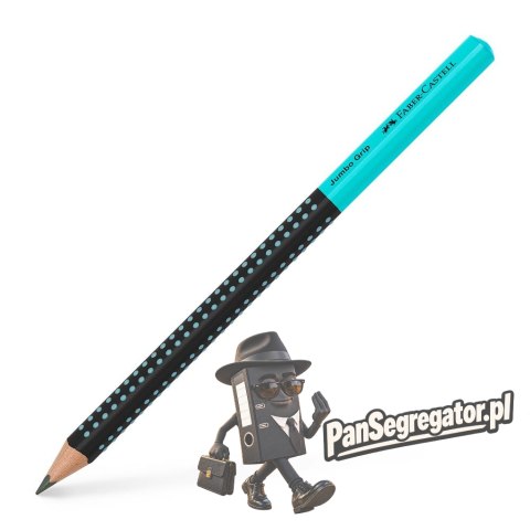 Ołówek JUMBO GRIP TWO TONE czarny/turkusowy 511912 FABER CASTELL