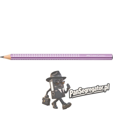 Ołówek JUMBO SPARKLE fioletowy metallic 111663 Faber-Castell