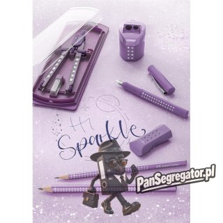 Ołówek JUMBO SPARKLE fioletowy metallic 111663 Faber-Castell