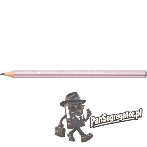 Ołówek JUMBO SPARKLE rose metallic 111661 Faber-Castell