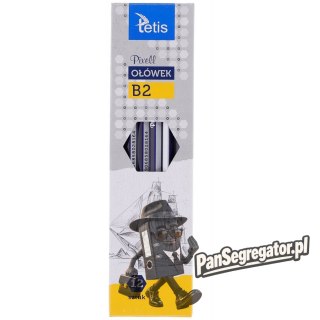 Ołówek PIXELL heksagonalne 2B (12szt.) KV060-B2 TETIS