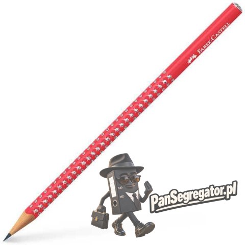 Ołówek SPARKLY PEARLY czerwony 118240 FABER CASTELL