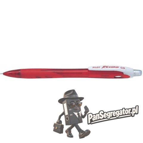 Ołówek automatyczny czerwony REXGRIP BG HRG-10R-R-BG PILOT