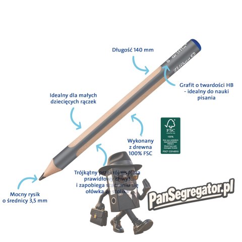 Ołówek drewniany HB Griffix 300000453 PELIKAN