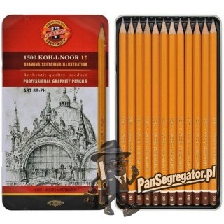 Ołówek grafitowy ART komplet 8B-2H 12szt. 1502/II KOH-I-NOOR