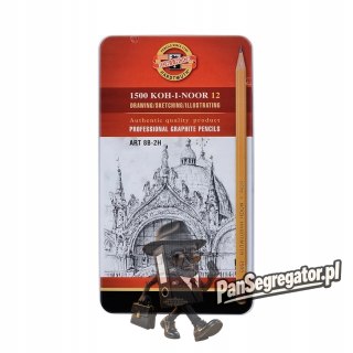 Ołówek grafitowy ART komplet 8B-2H 12szt. 1502/II KOH-I-NOOR