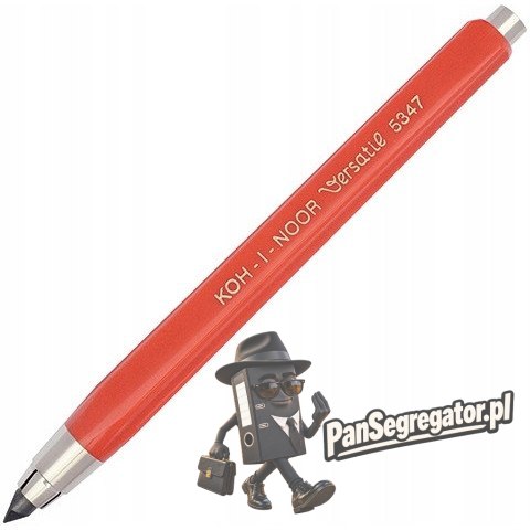 Ołówek mechaniczny 5,6mm 12cm VERSATIL KUBUŚ czerwony 5347/1 KOH-I-NOOR