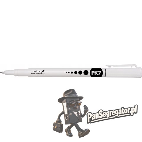 Pióro kulkowe 0.7mm PK07/A czarne 404-000 RYSTOR