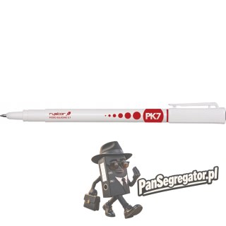 Pióro kulkowe 0.7mm PK07/A czerwone 404-001 RYSTOR